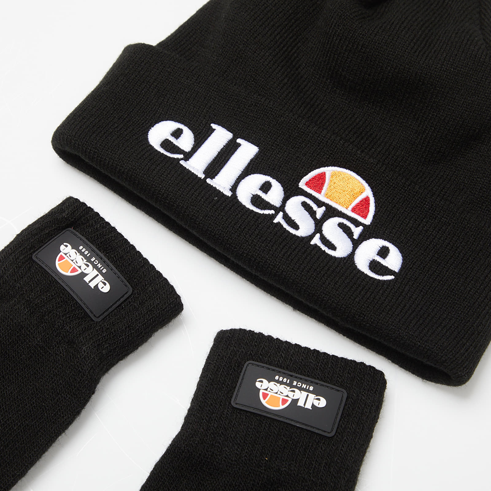 Kapelusze Ellesse Velly Beanie & Bubb Gloves Black
