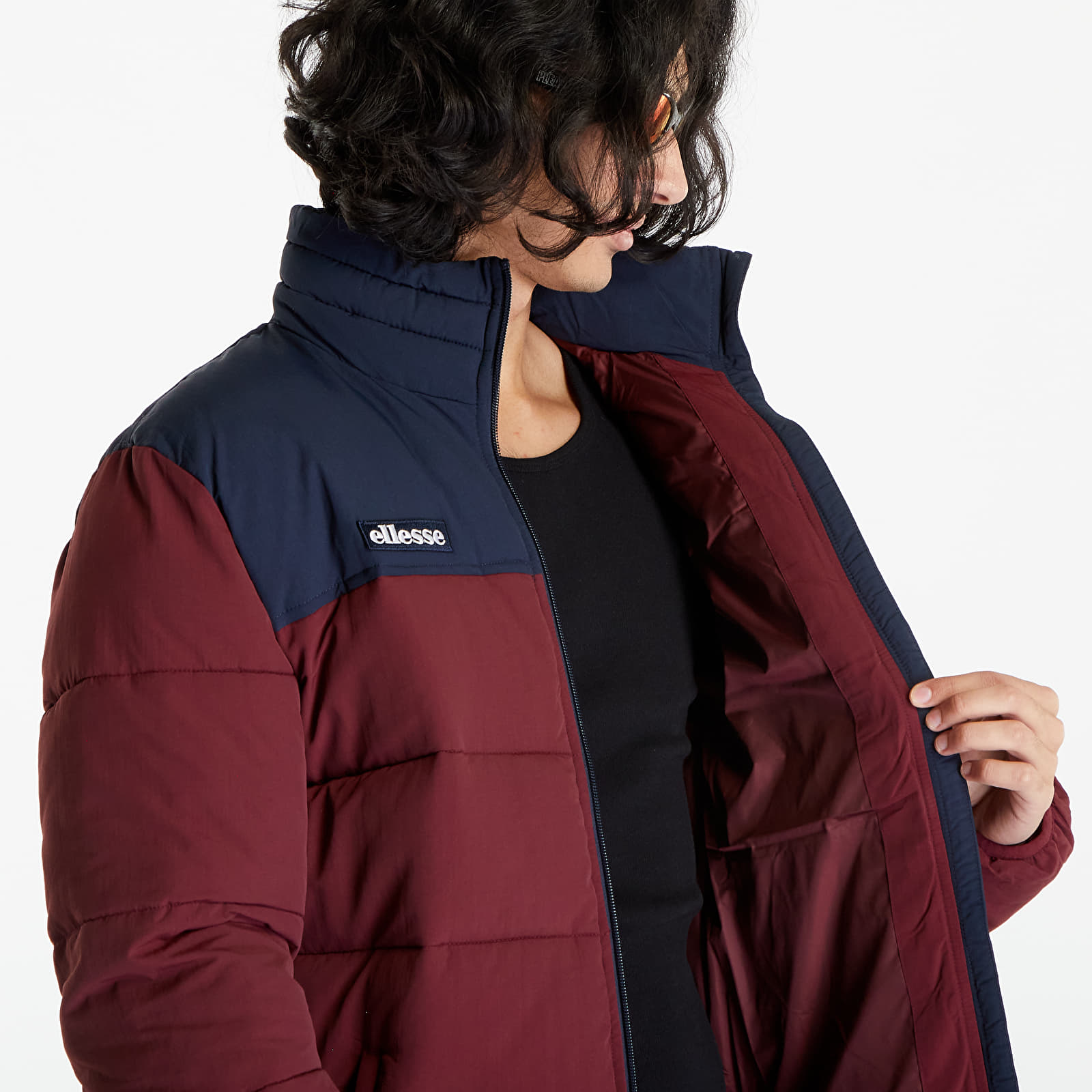 Jackets Ellesse Nebula Down Jacket Burgundy/ Navy