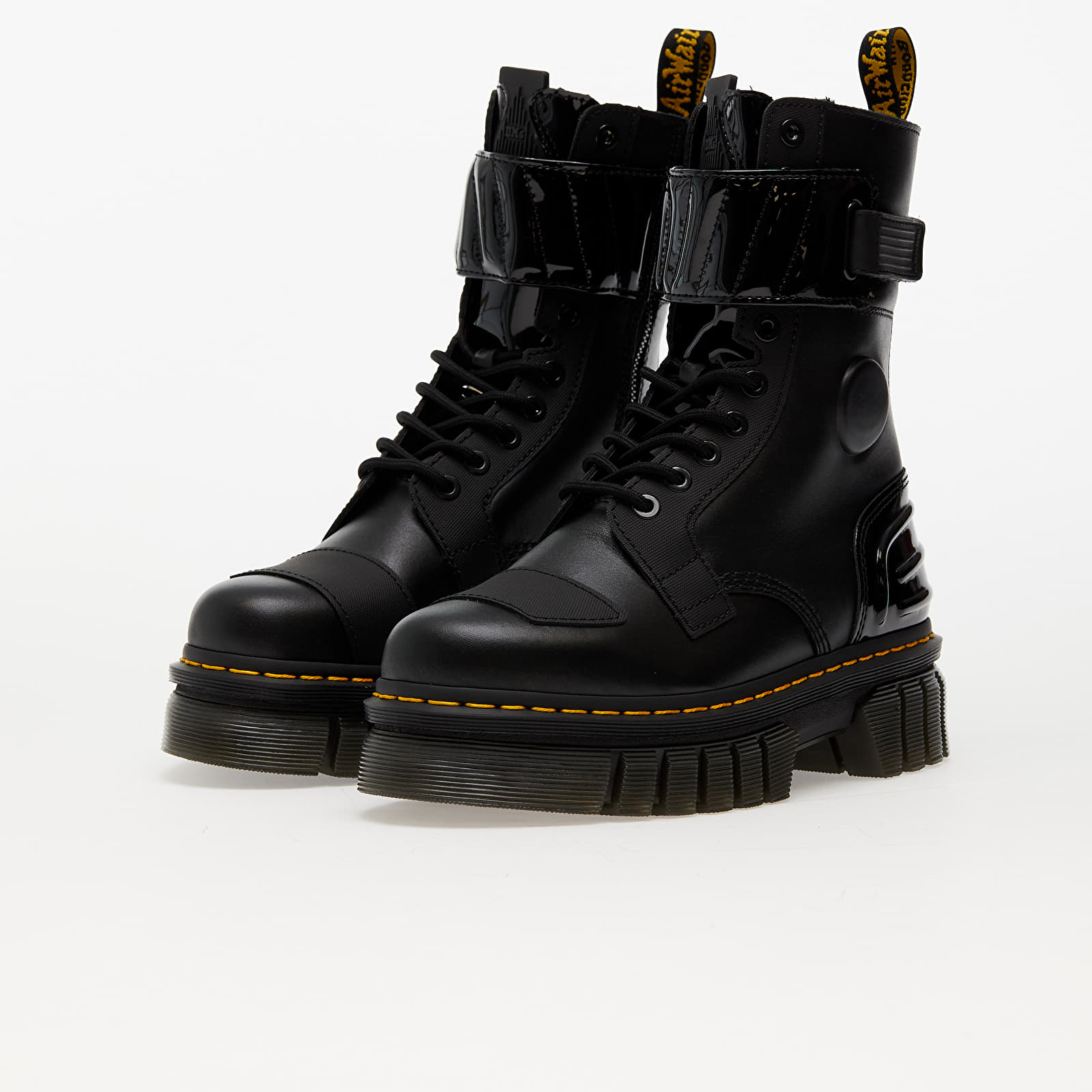 【在庫あり】 Black  & Lux Nappa Black Boot 10i Audrick Martens Dr. -schoenen en Damessneakers Ajax Queens | Pu Patent Soft Black & 靴