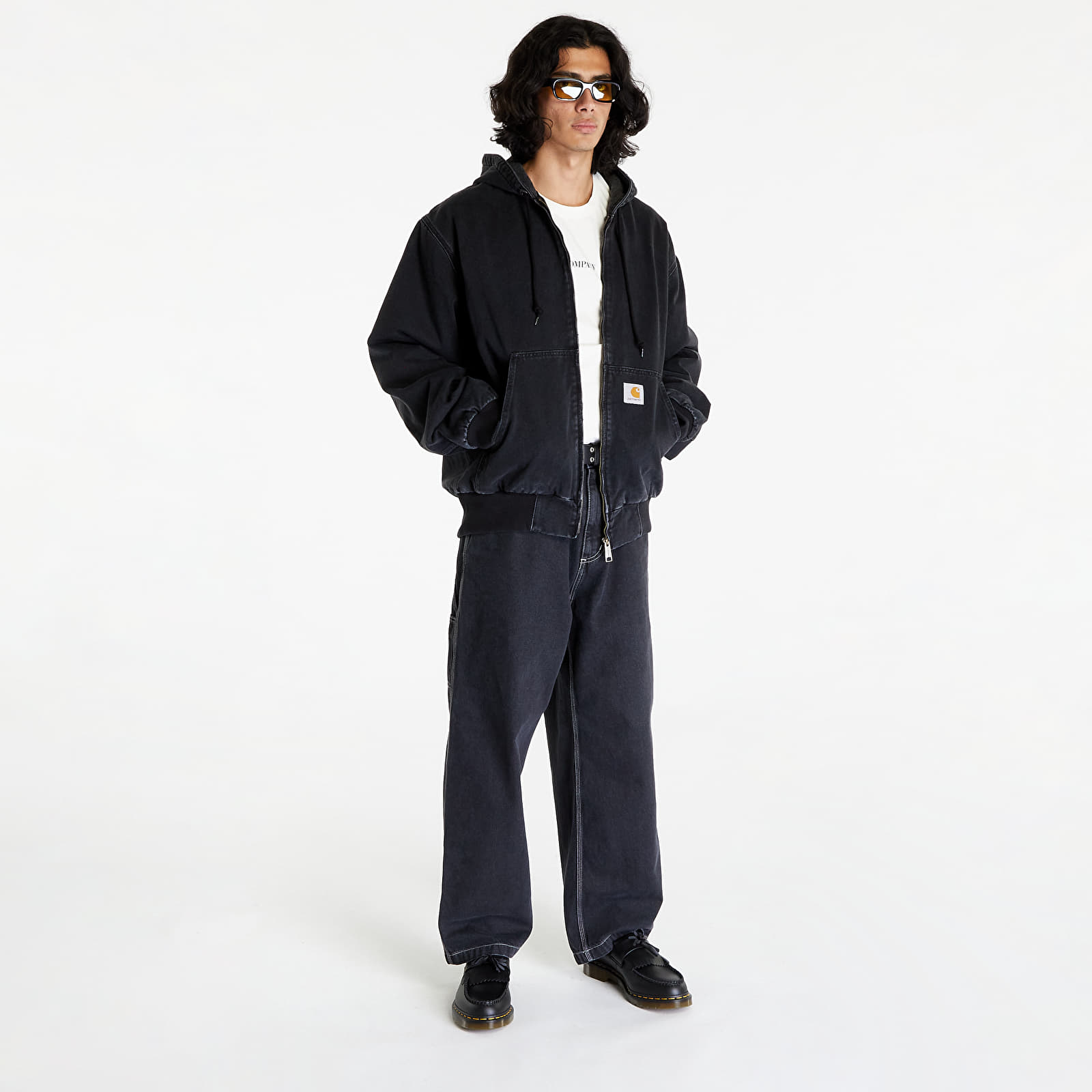 Jeans Carhartt WIP OG Single Knee Pant Black Stone Washed