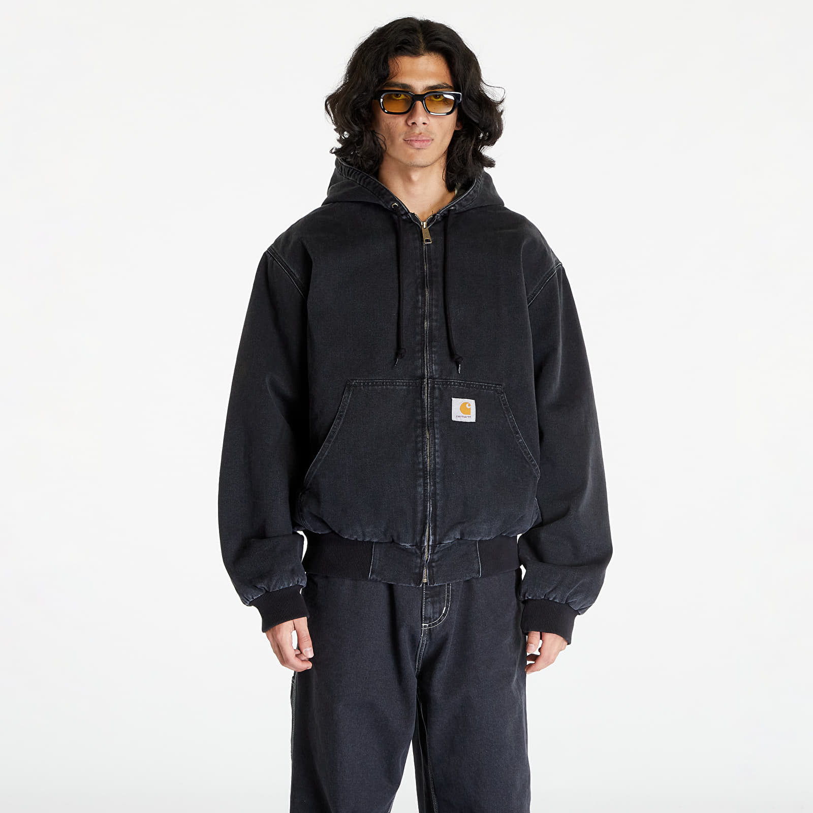 Jacken Carhartt WIP OG Active Jacket Black Stone Washed