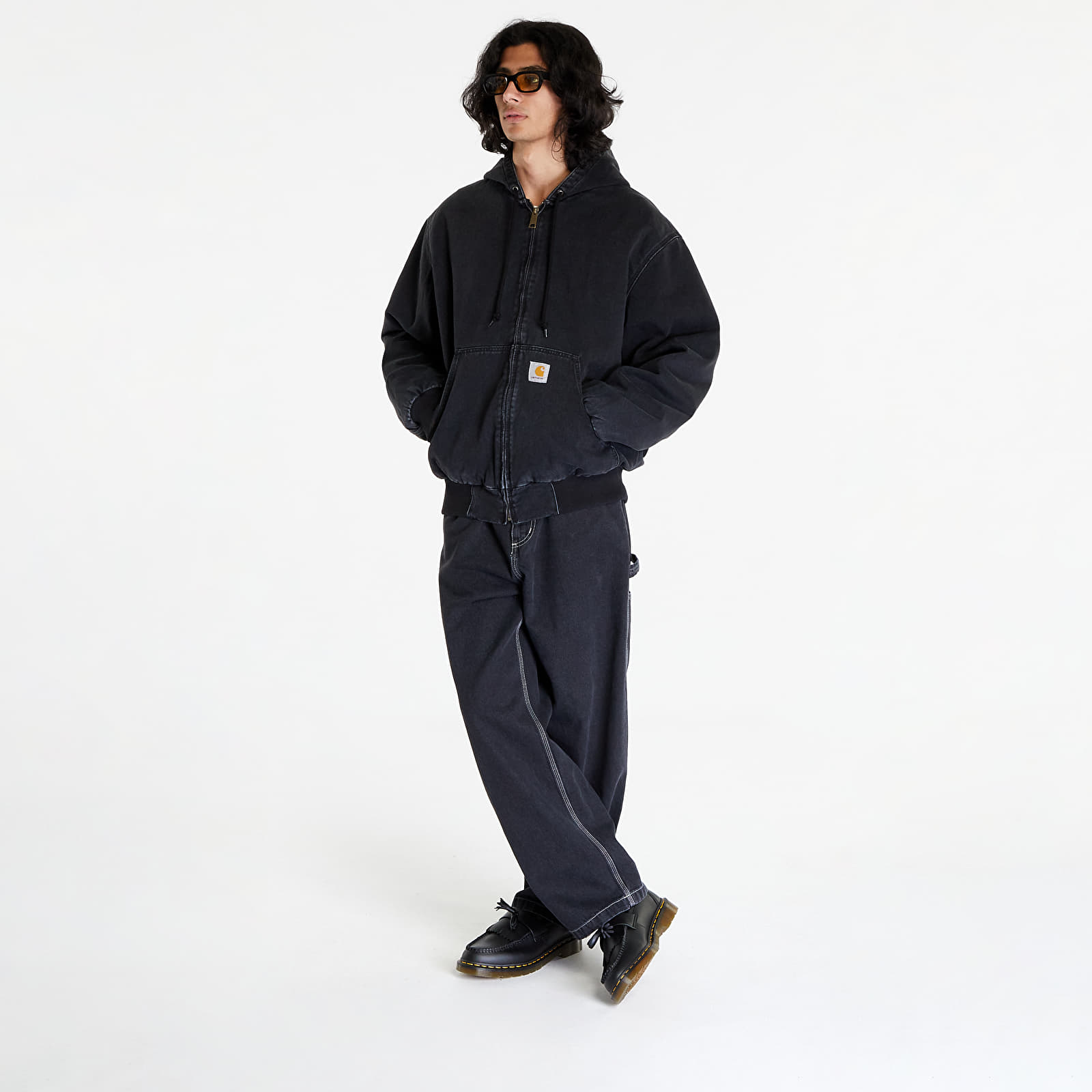 Jacken Carhartt WIP OG Active Jacket Black Stone Washed