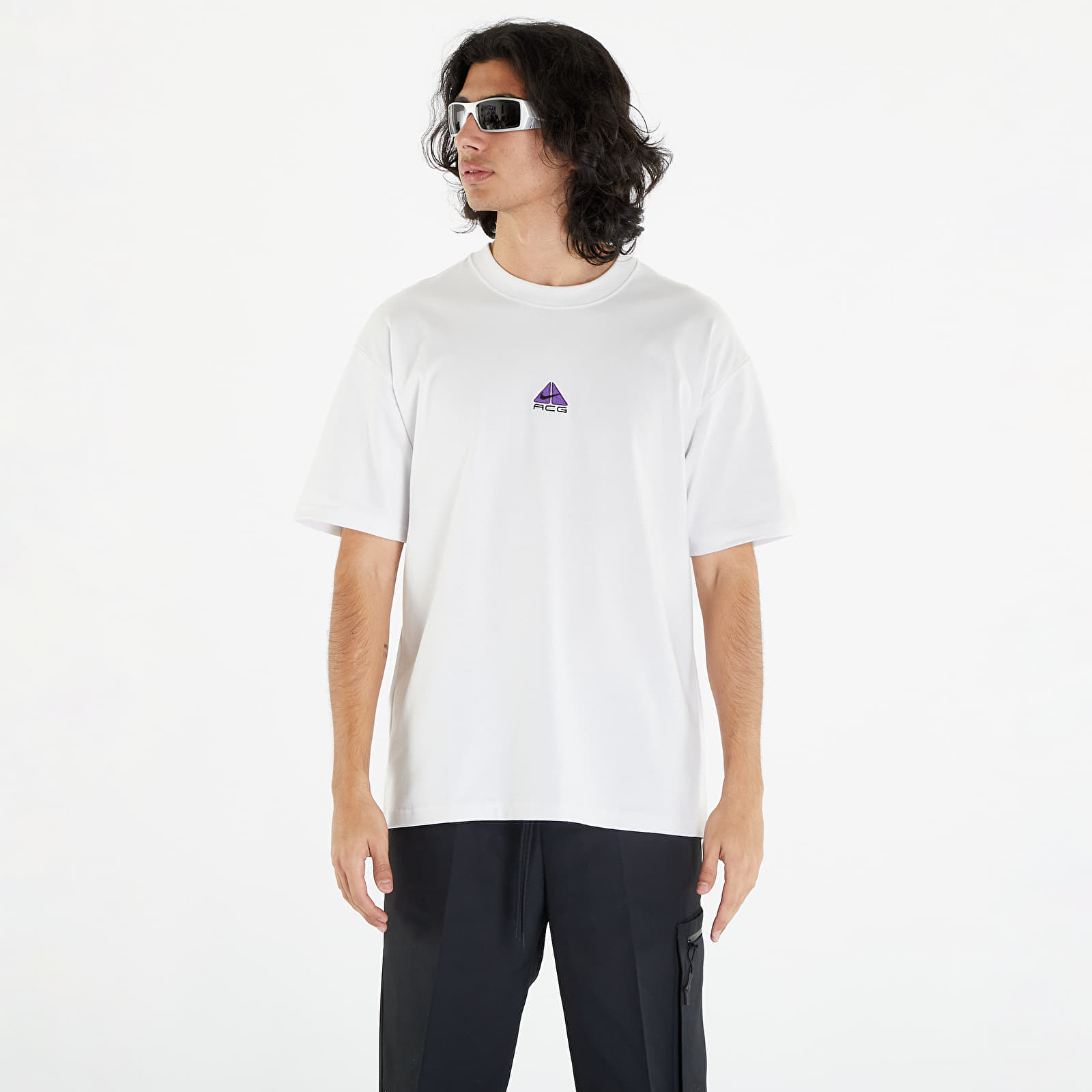 Koszulki Nike ACG T-Shirt Summit White/ Purple Cosmos