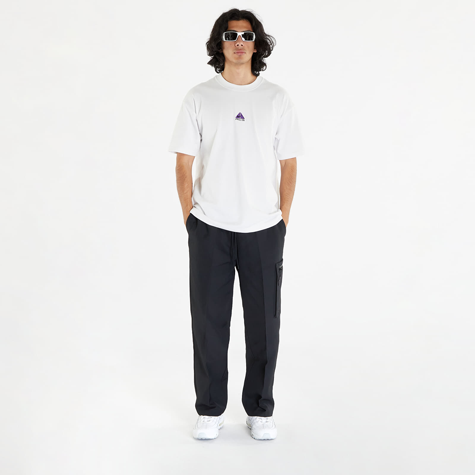 Koszulki Nike ACG T-Shirt Summit White/ Purple Cosmos