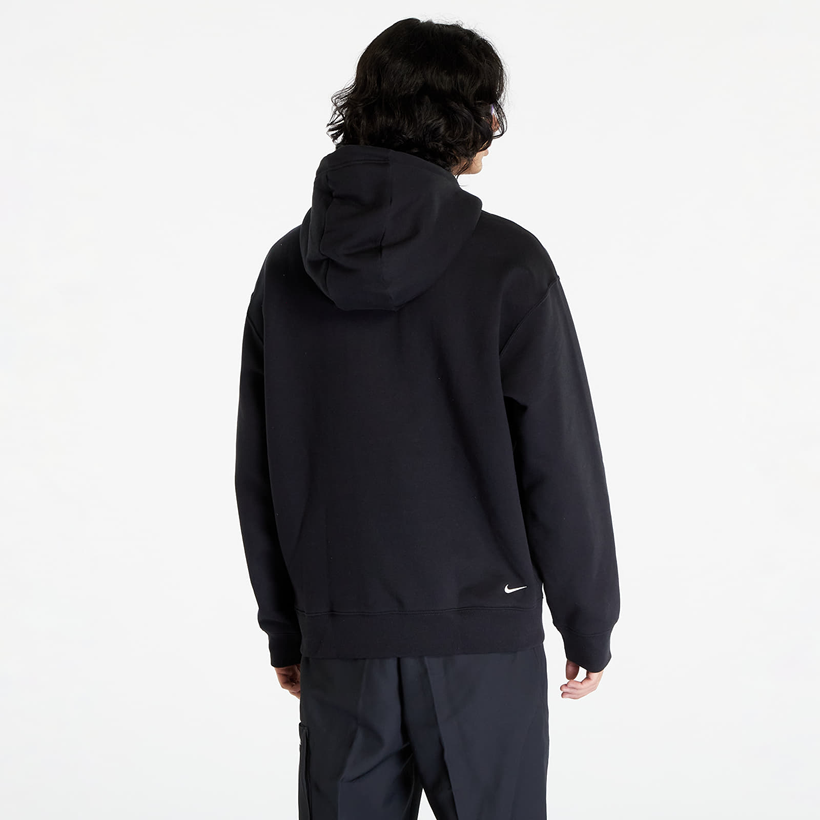 Mikiny Nike ACG Therma-FIT Fleece Pullover Hoodie UNISEX Black/ Summit White/ Summit White