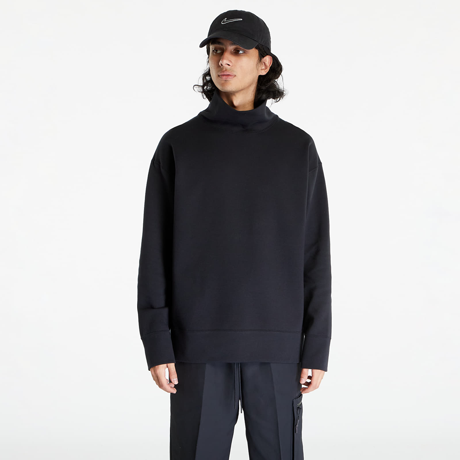Bluzy Nike Sportswear Tech Fleece Reimagined Turtleneck Sweatshirt Black