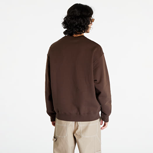 Sweaters Nike Solo Swoosh Fleece Crew Sweatshirt Baroque Brown White Queens