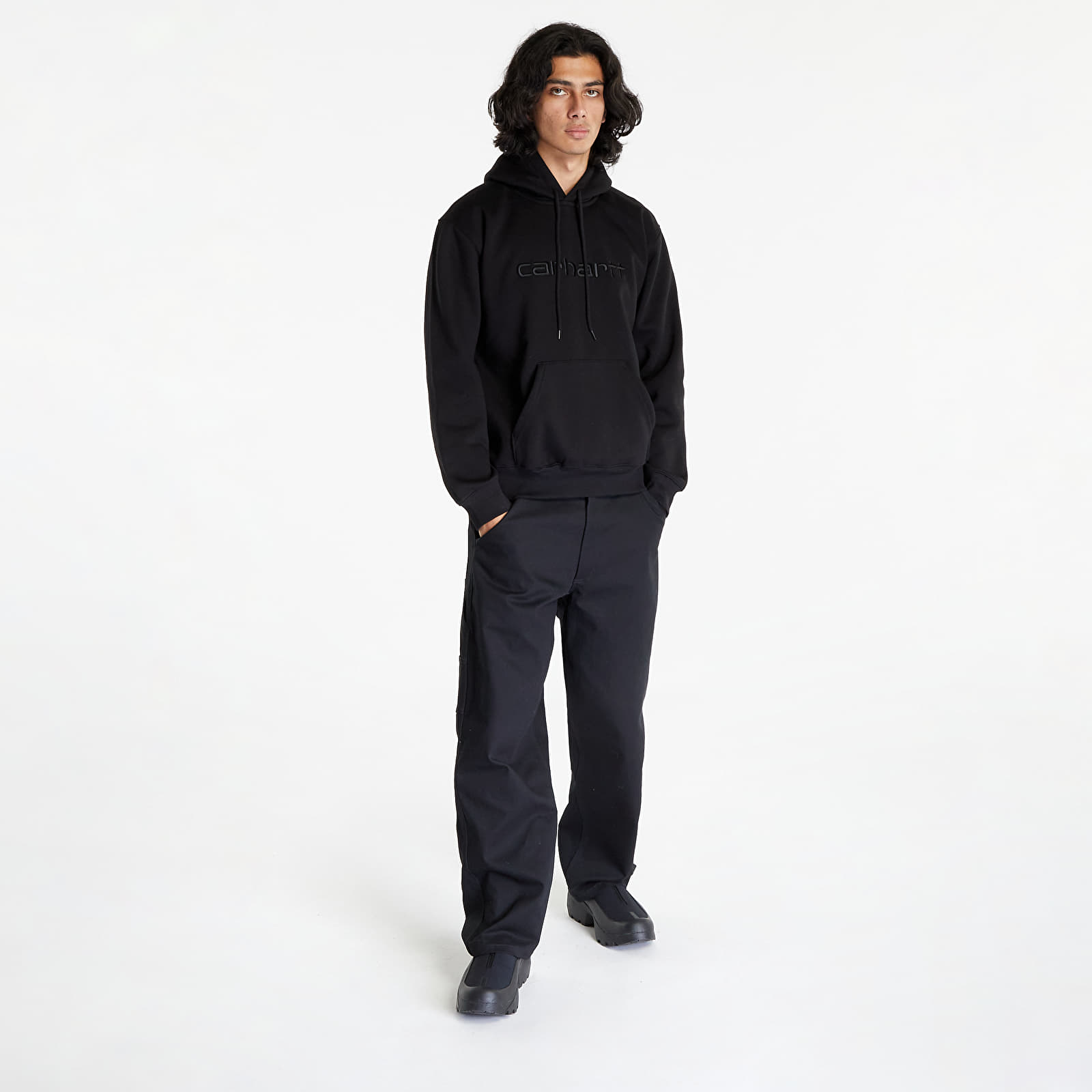 Mikiny Carhartt WIP Sweatshirt Hoodie UNISEX Black/ Black