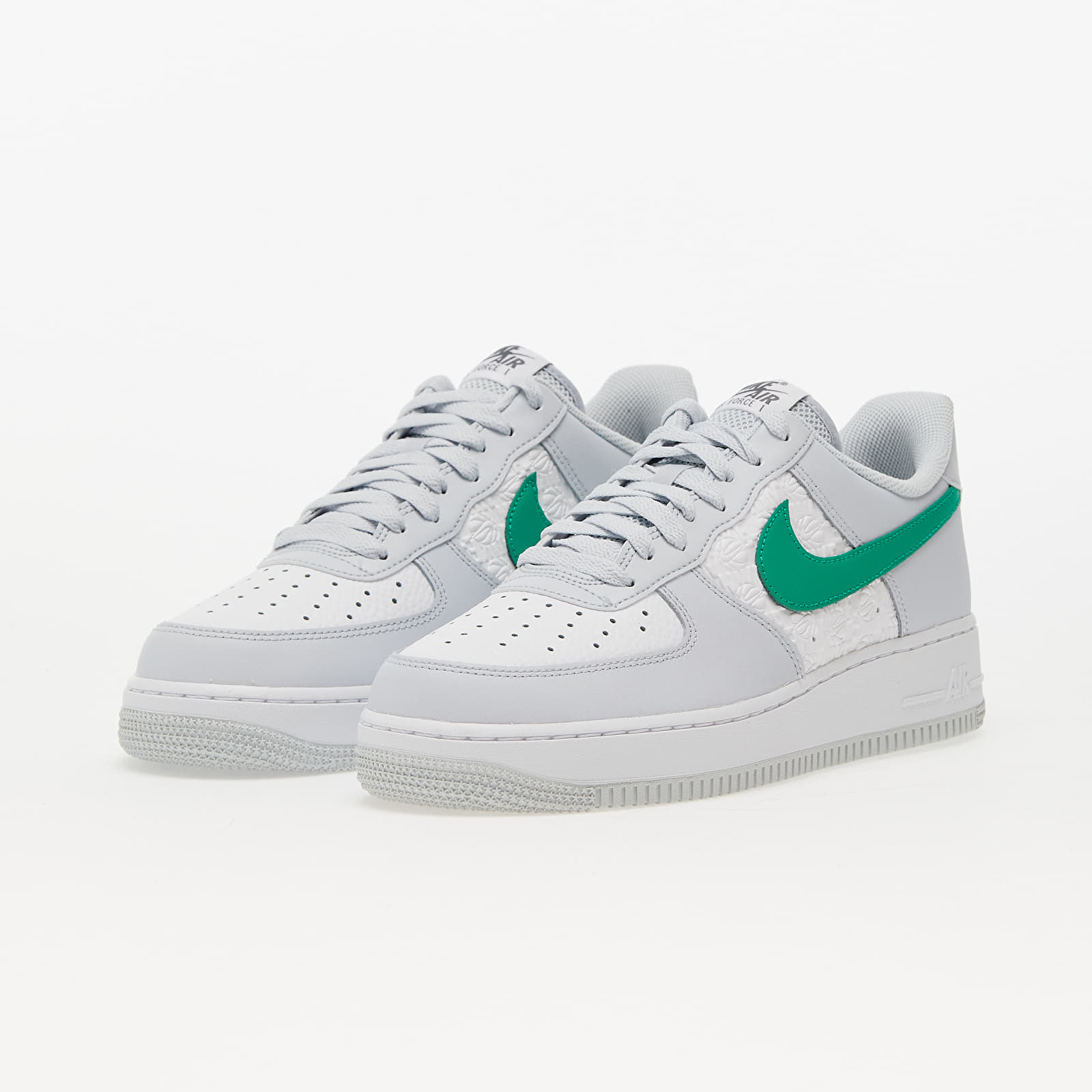 Zapatillas Hombre Nike Air Force 1 '07 Pure Platinum/ Stadium Green-Iron Grey