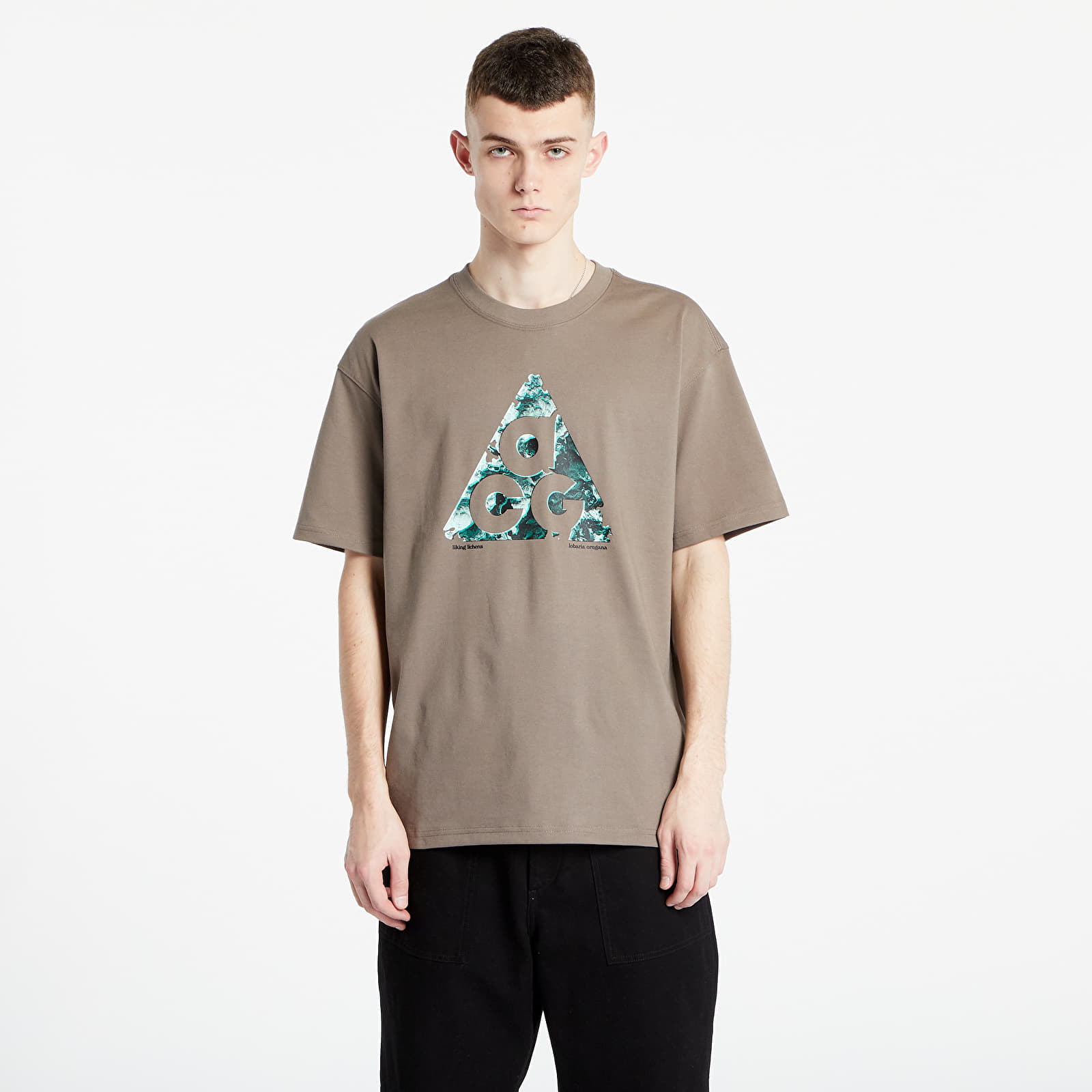 T-krekli Nike ACG Northwest's Cascade Mountain Range Tee Olive Grey