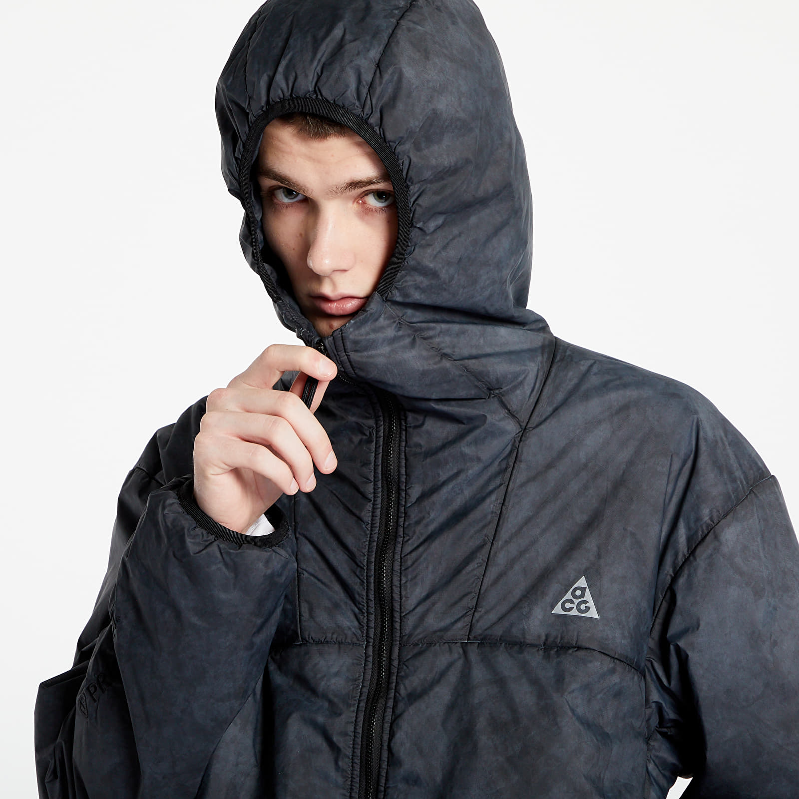 Jackets Nike ACG Therma FIT ADV Rope De Dope Packable Insulated Jacket Black Queens