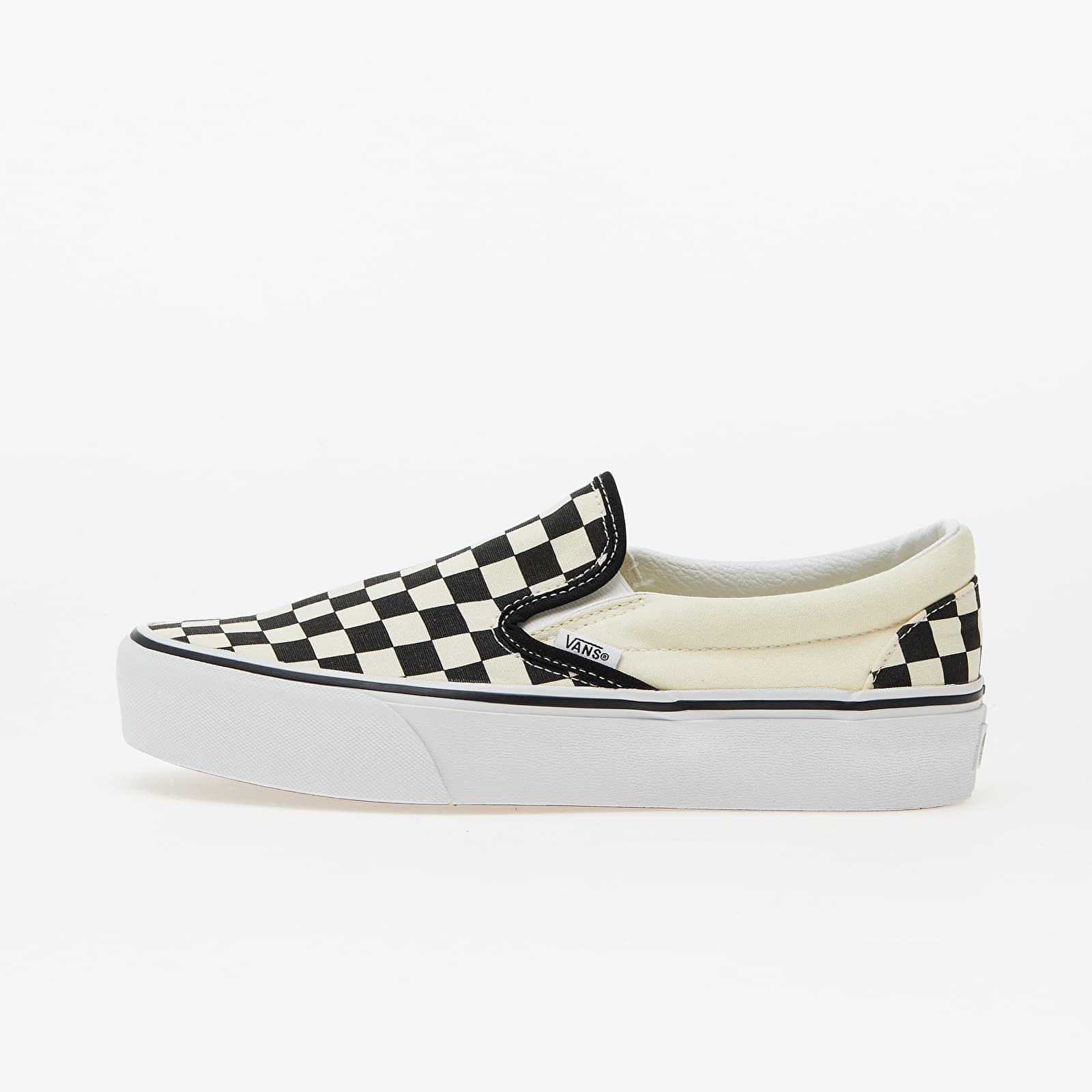 Damen Sneaker und Schuhe Vans Classic Slip-On Platform Black & White Checkerboard/ White