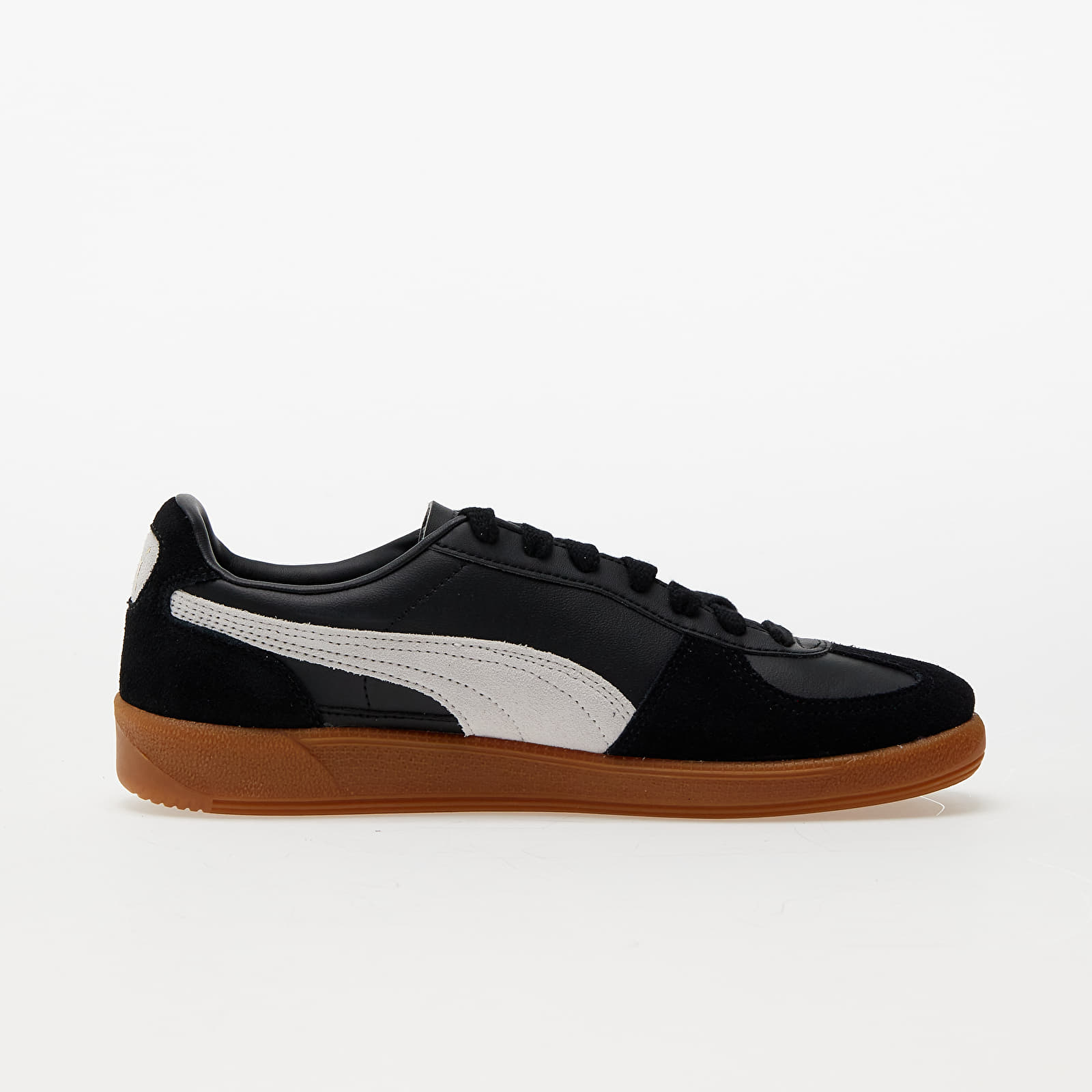 Men's sneakers and shoes Puma Palermo Leather Puma Black-Feather Gray-Gum