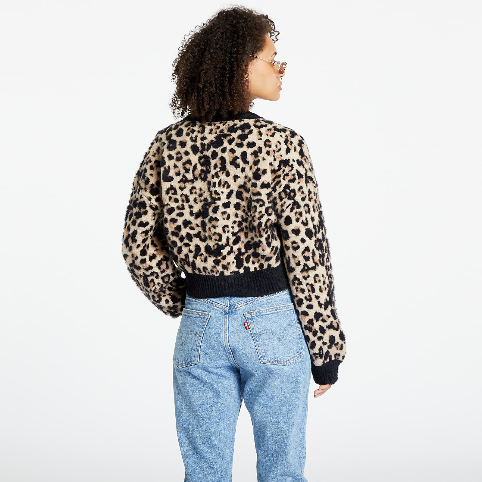 Sweaters Tommy Jeans Leopard Cardigan Beige