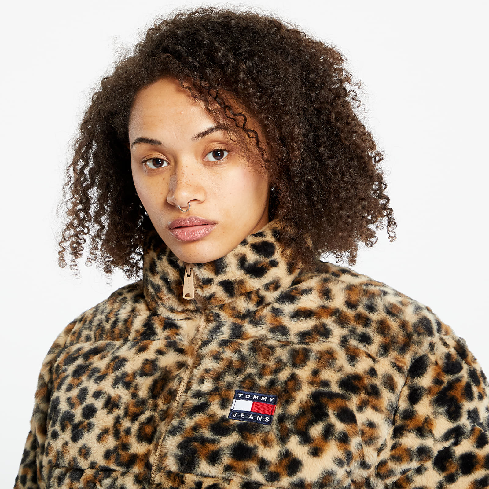 Joped Tommy Jeans Ultra Cropped Leo Jacket Beige