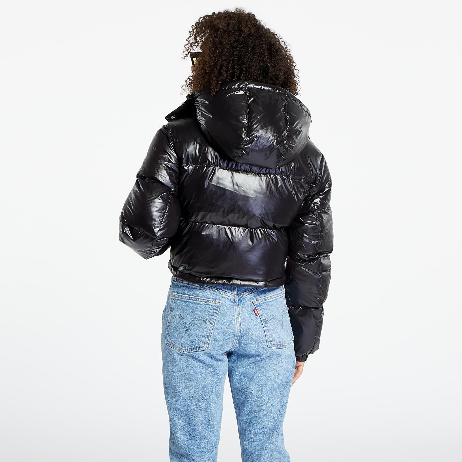 Tommy hilfiger convertible 2025 high shine puffer