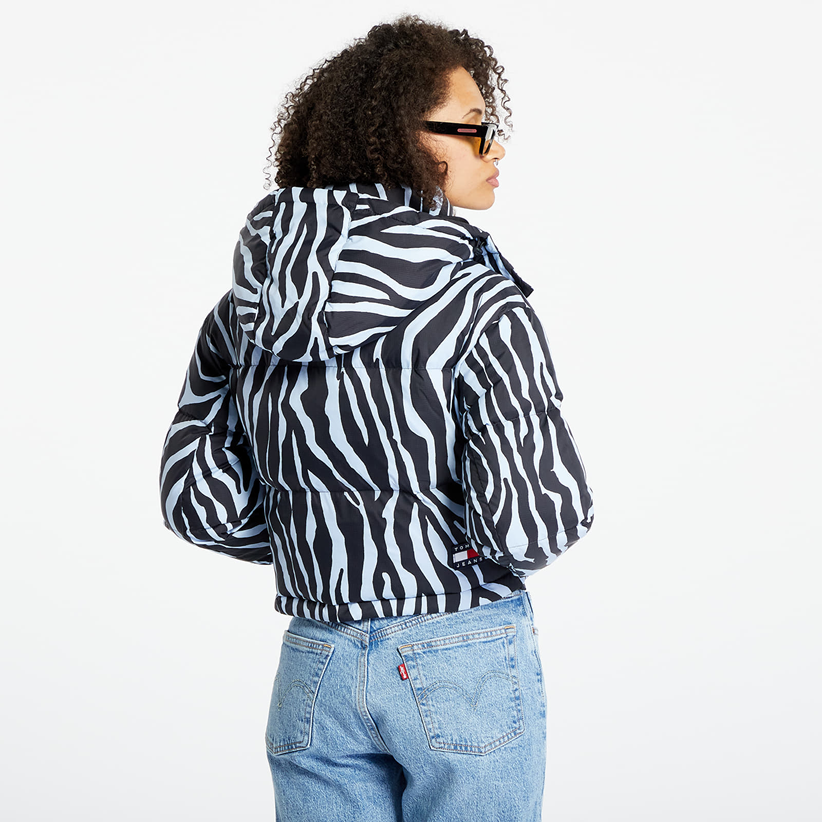 Jacken Tommy Jeans Cropped Zebra Alaska Jacket Blue