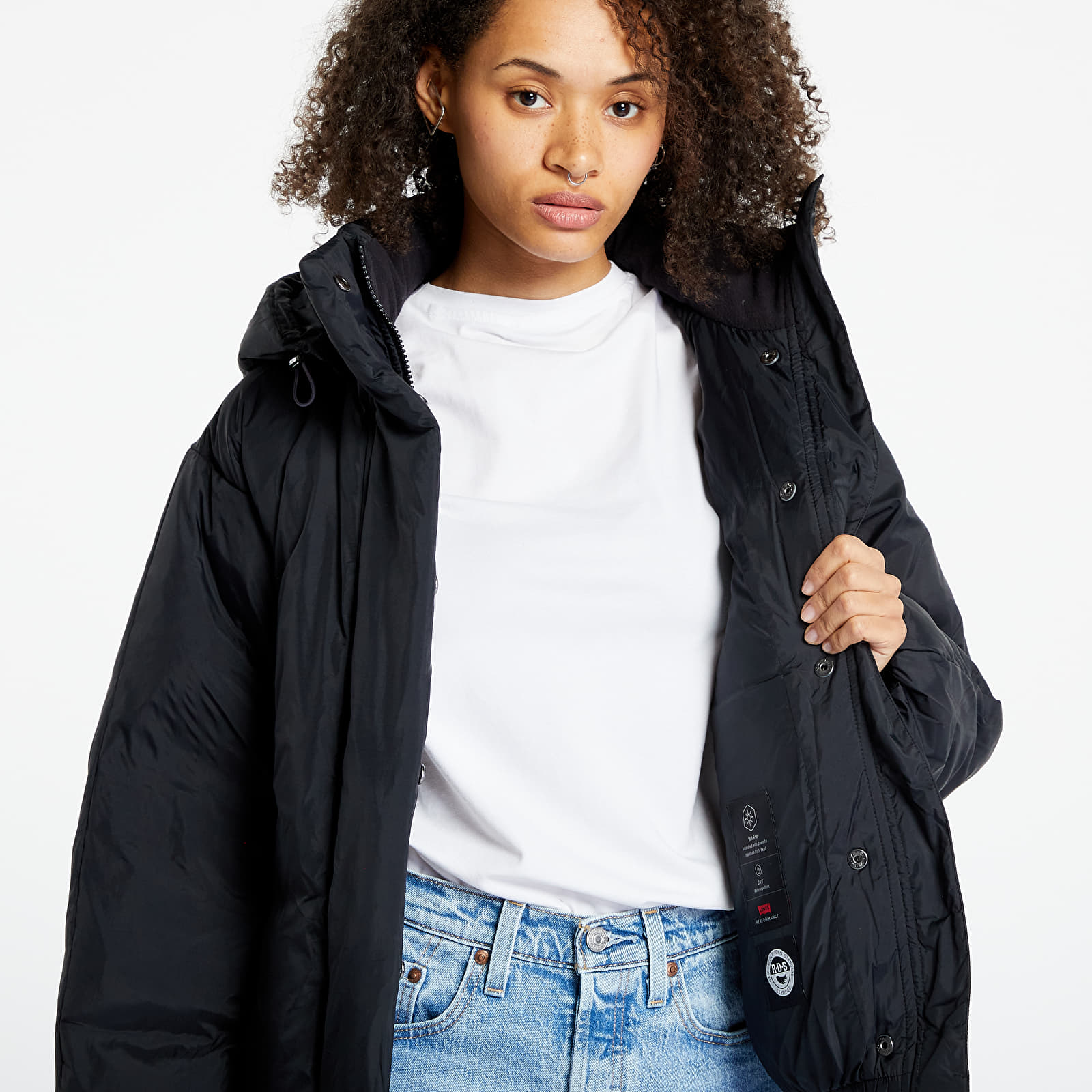 Geci Levi's ® Pillow Bubble Shorty Puffer Jacket Black