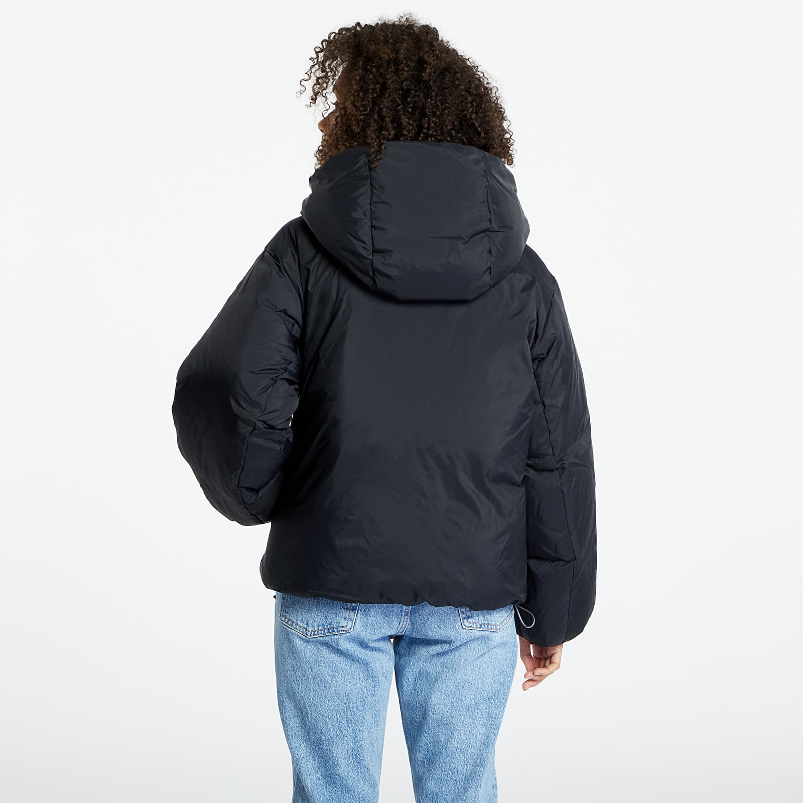 Black bubble puffer jacket sale