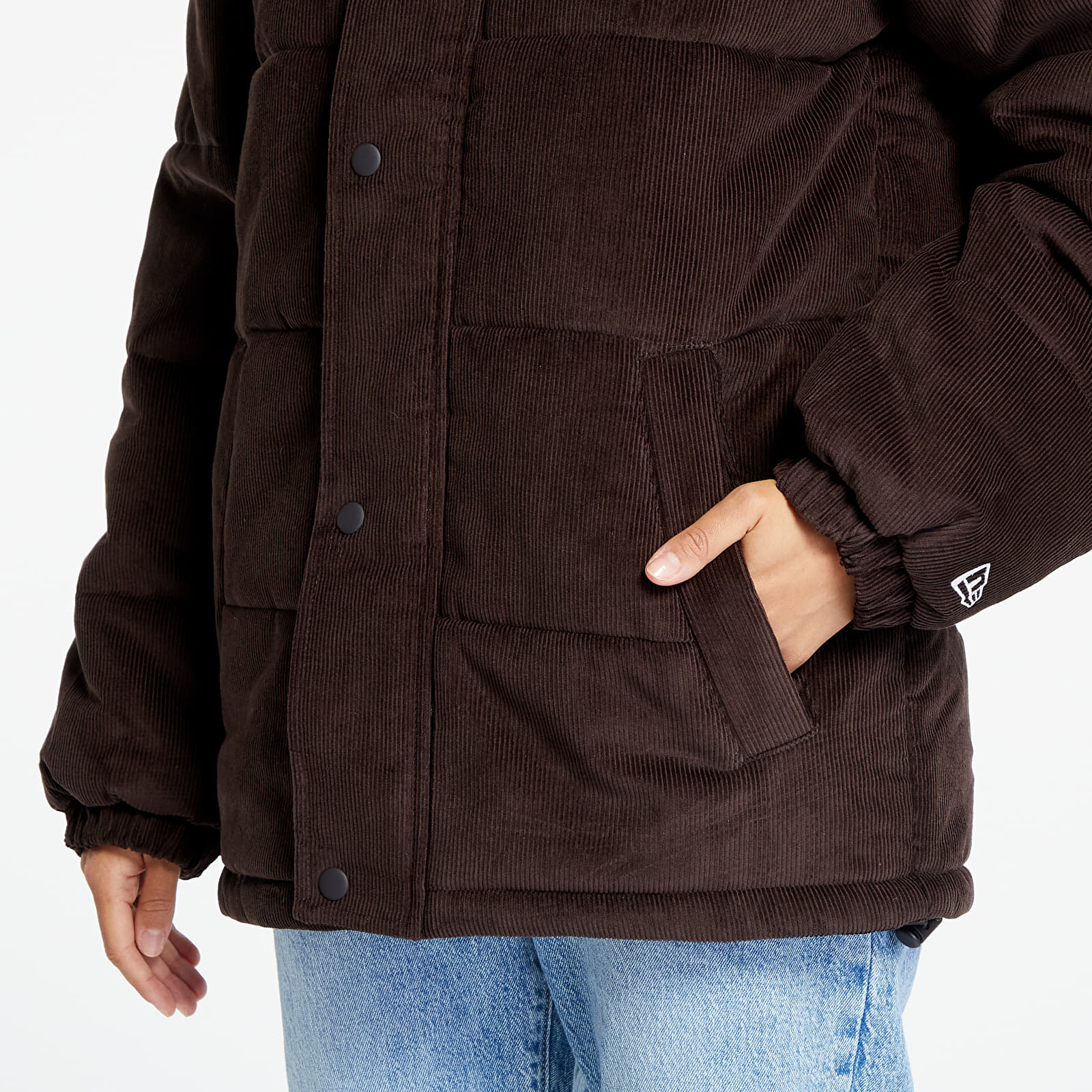 Jakas New Era New York Yankees MLB Brown Puffer Jacket UNISEX Nfl Brown Suede/ White