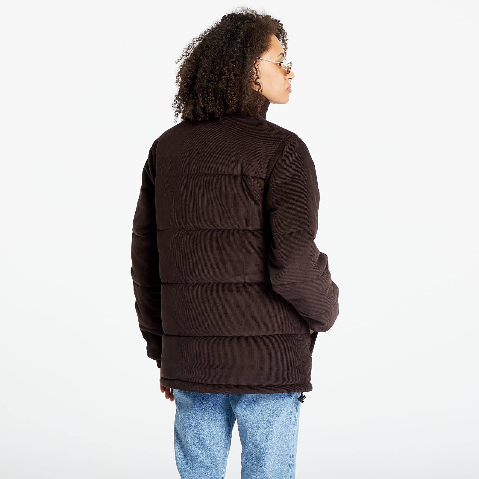 Jakas New Era New York Yankees MLB Brown Puffer Jacket UNISEX Nfl Brown Suede/ White