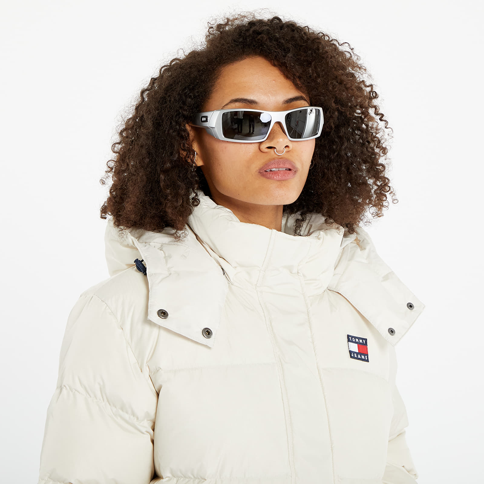 Bundy TOMMY JEANS Alaska Long Puffer Beige