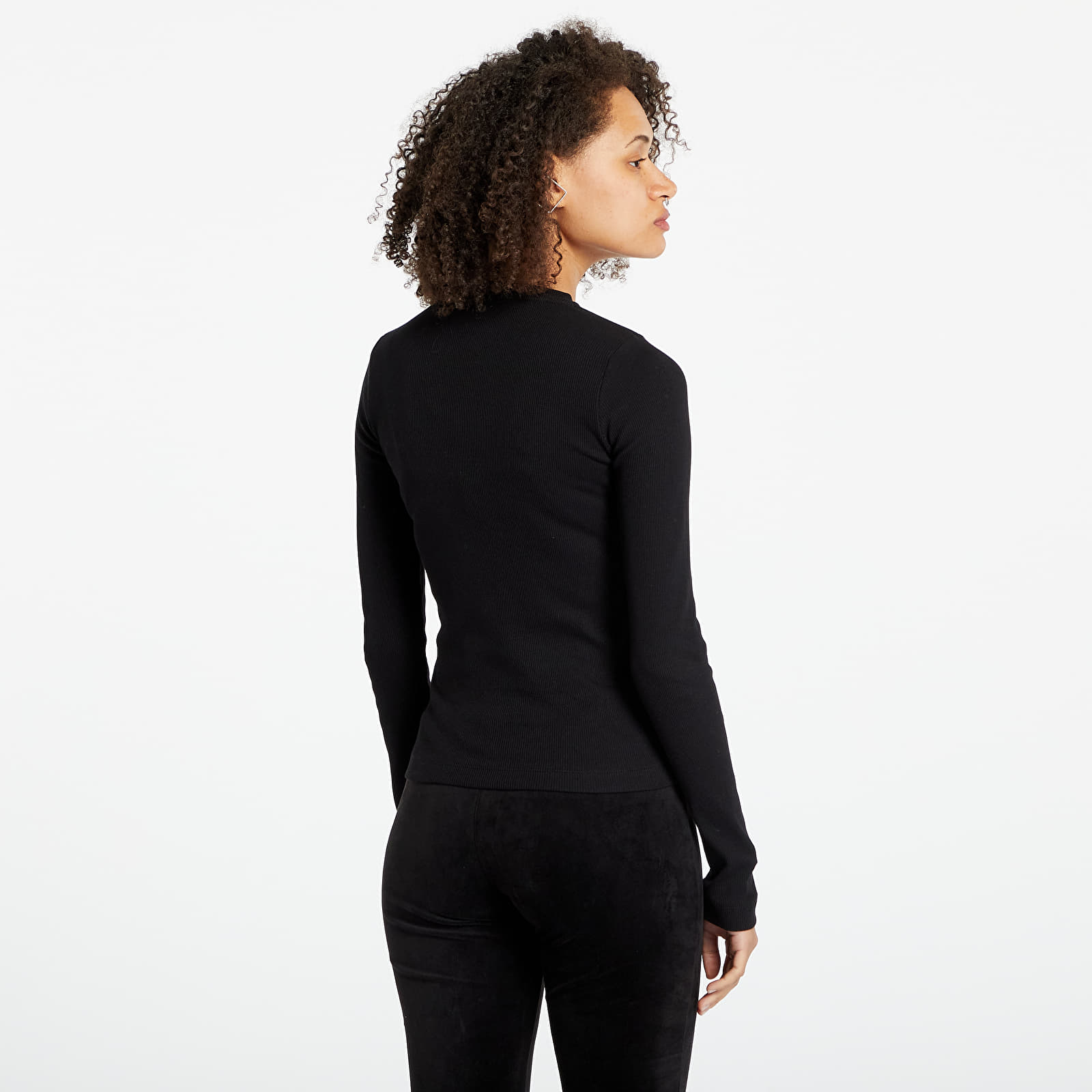 T-shirts Karl Kani Small Signature Rib LS Black
