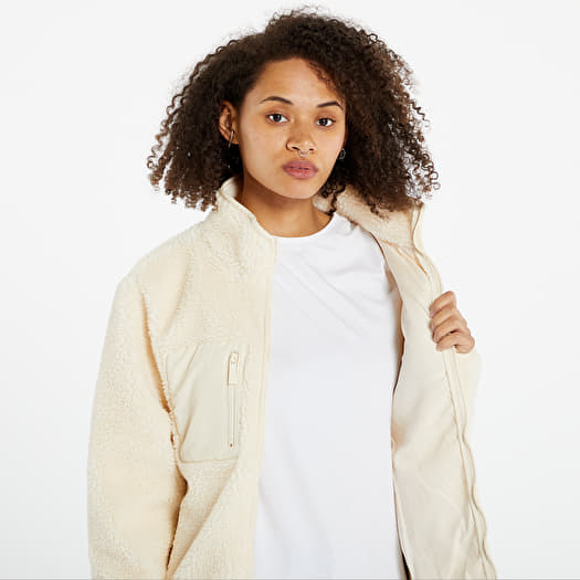 Vestes Karl Kani Metal Signature Teddy Trackjacket Cream Queens