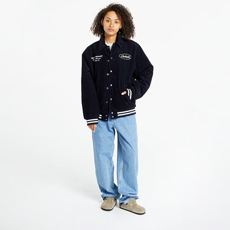 Carhartt WIP Rugged Letterman Jacket Dark Navy/ Wax | Queens