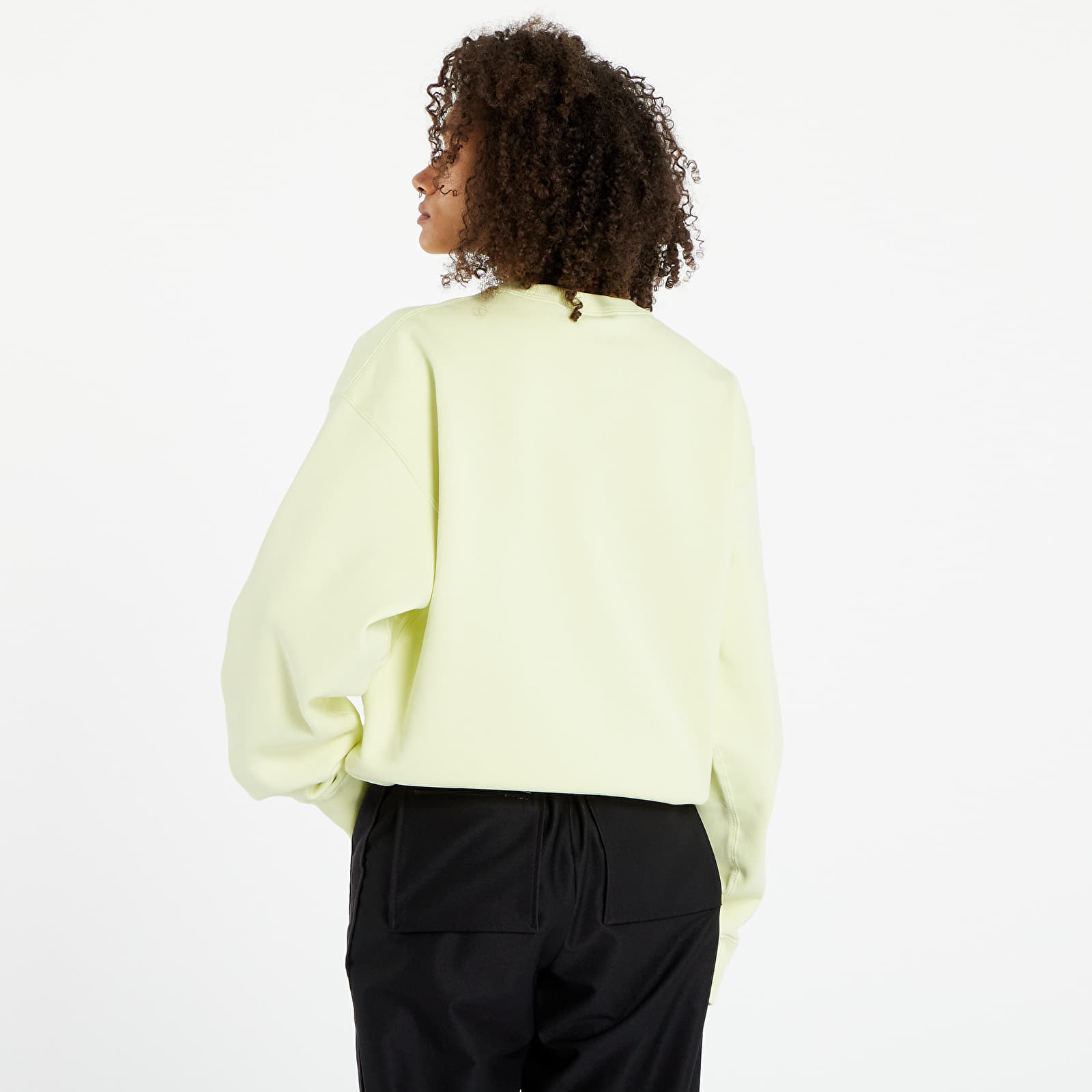 Sudaderas Nike Solo Swoosh Fleece Fabric Sweatshirt Bright Green/ White