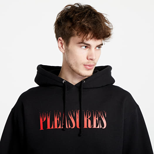 【PLEASURES】 CRUMBLE HOODIE Black Hoodies and sweatshirts PLEASURES Crumble Hoodie Black | Queens