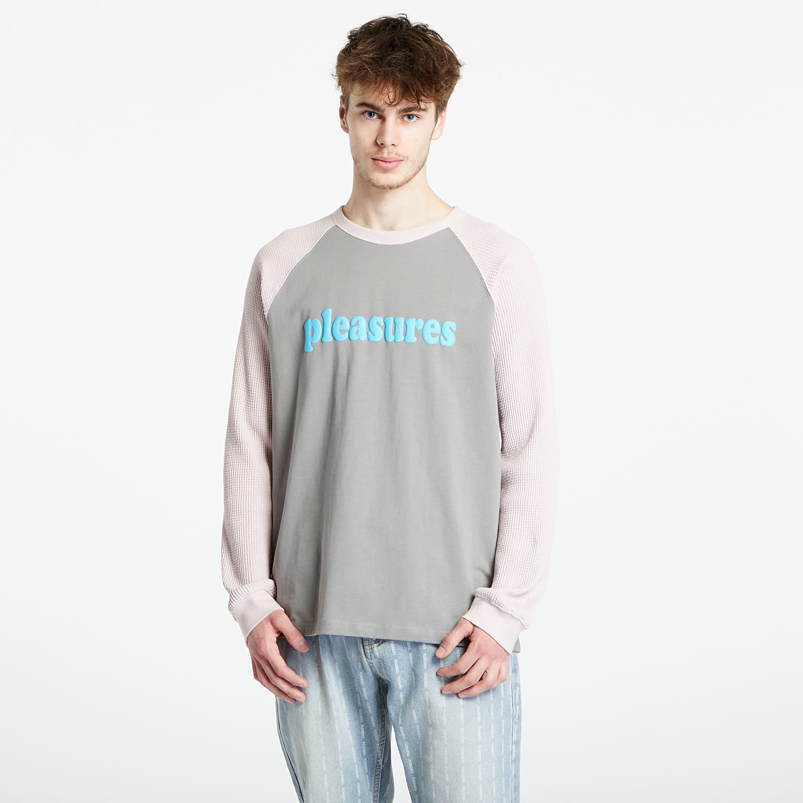 Majice PLEASURES Intercourse Raglan Long Sleeve Grey