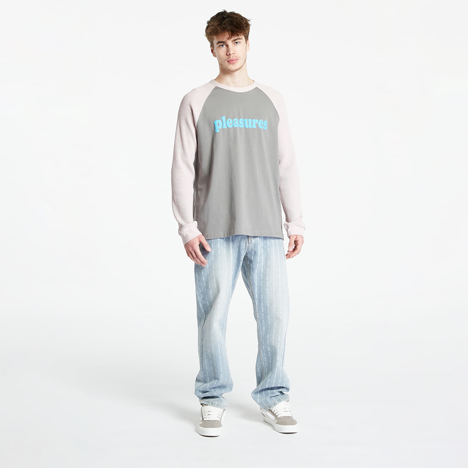 Majice PLEASURES Intercourse Raglan Long Sleeve Grey