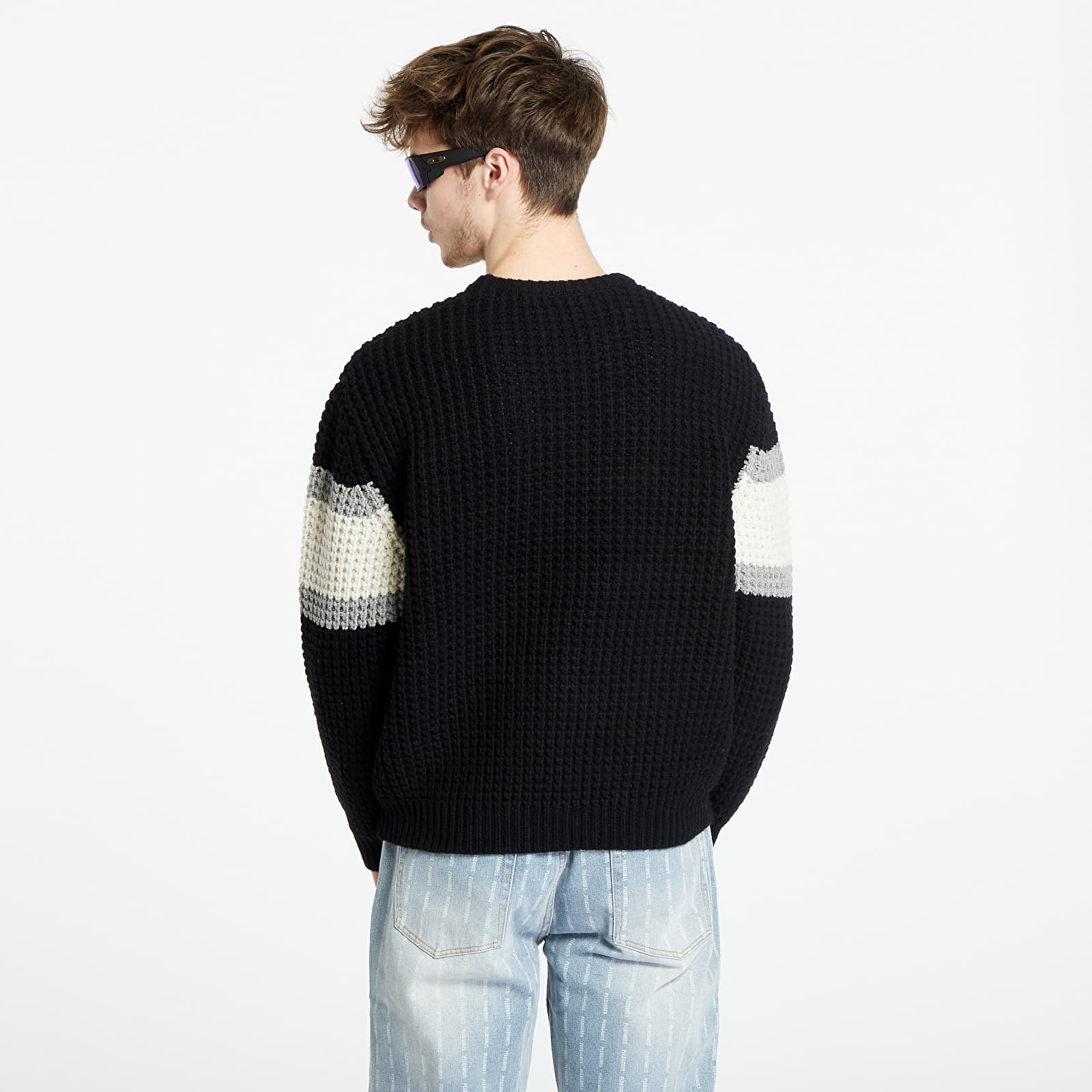 Suéteres PLEASURES Twitch Chunky Knit Sweater Black