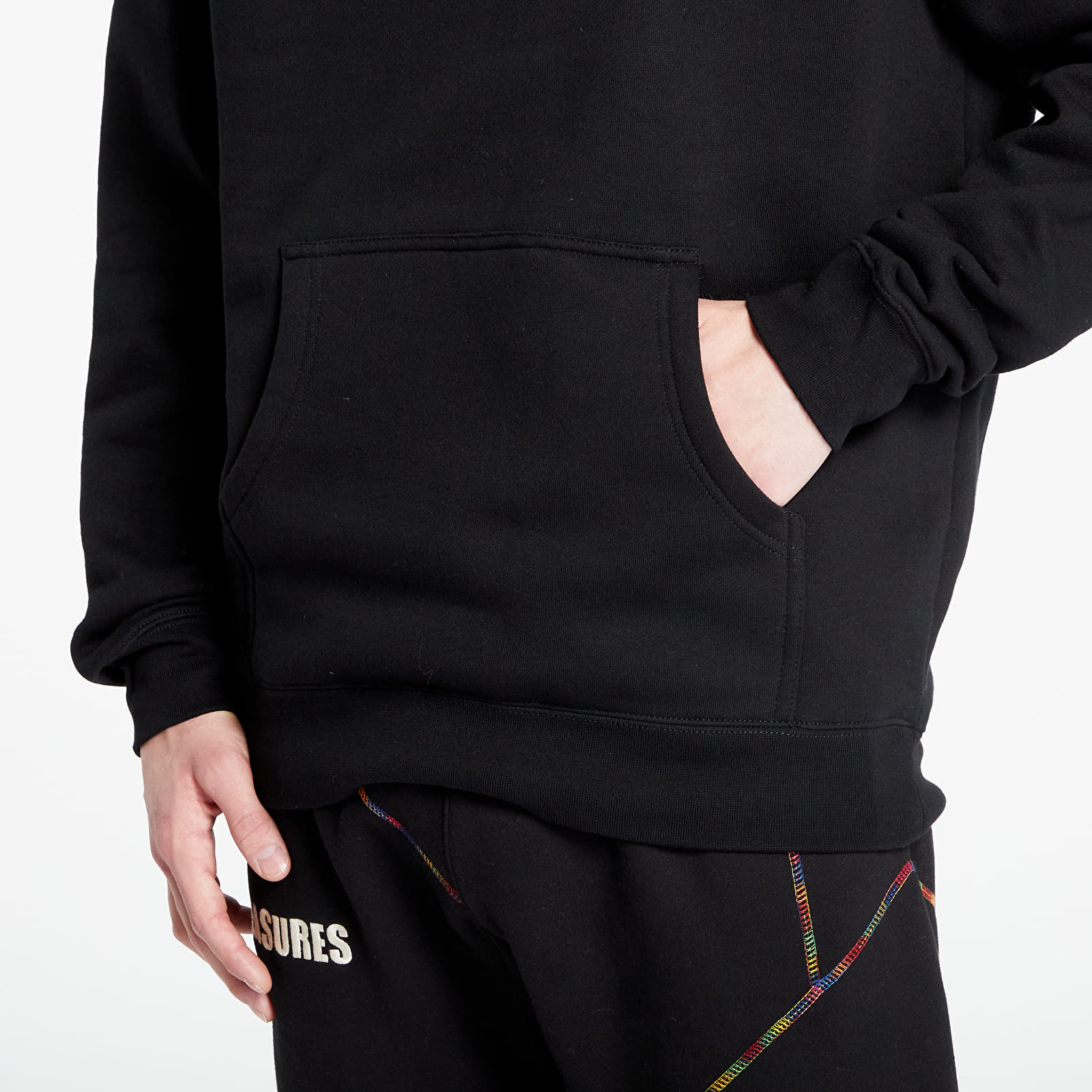 Hoodies and sweatshirts PLEASURES Ripped Hoodie Black