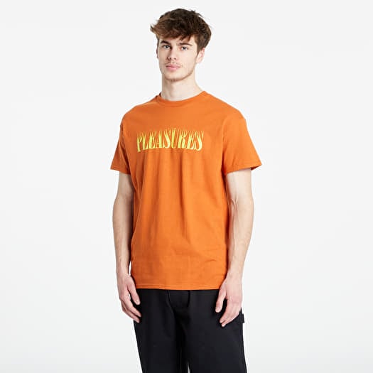 T-shirt PLEASURES Crumble T-Shirt Texas Orange