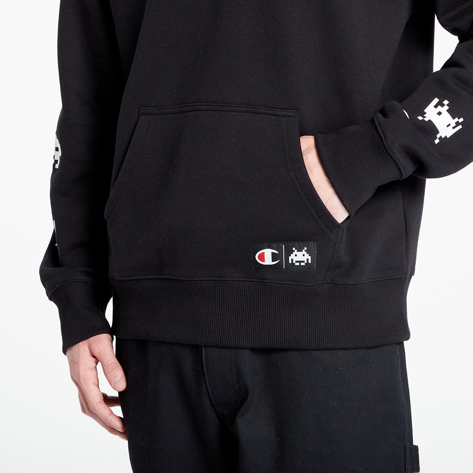 Sweatshirts Champion x Space Invaders Hooded Sweatshirt Black Queens