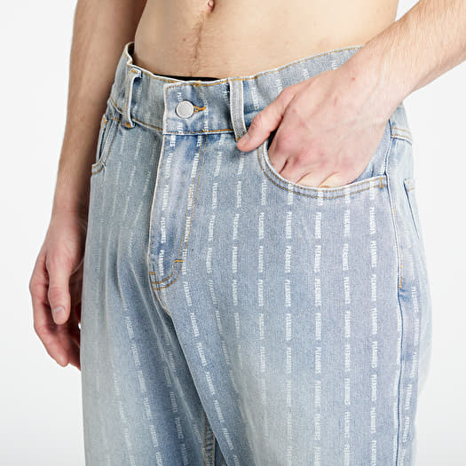 Blue pinstripe jeans shop
