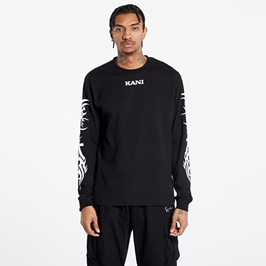 T-shirt Karl Kani Small Retro Tribal LS Black