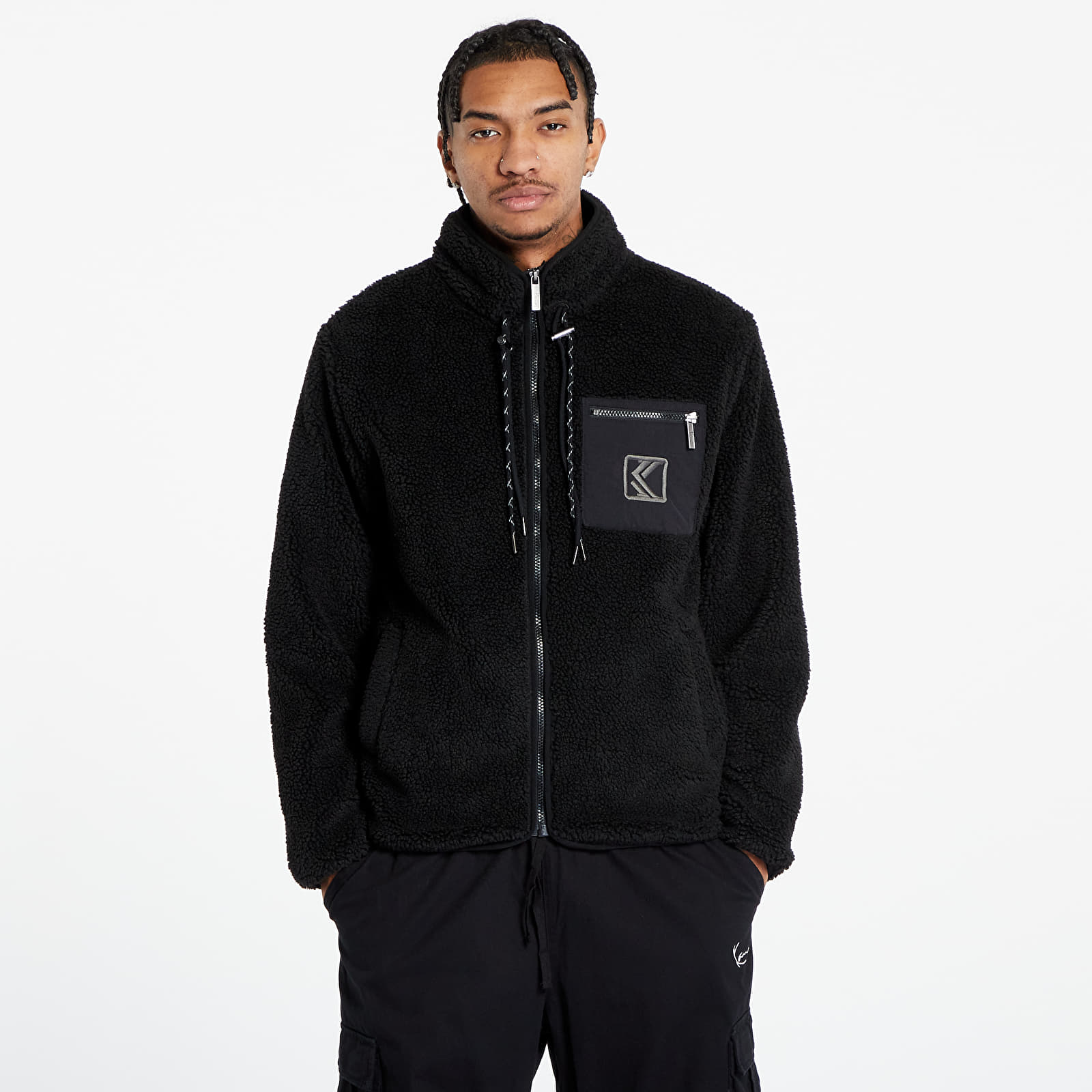 Kabát Karl Kani OG Teddy Trackjacket Black M akciós termékkép 1