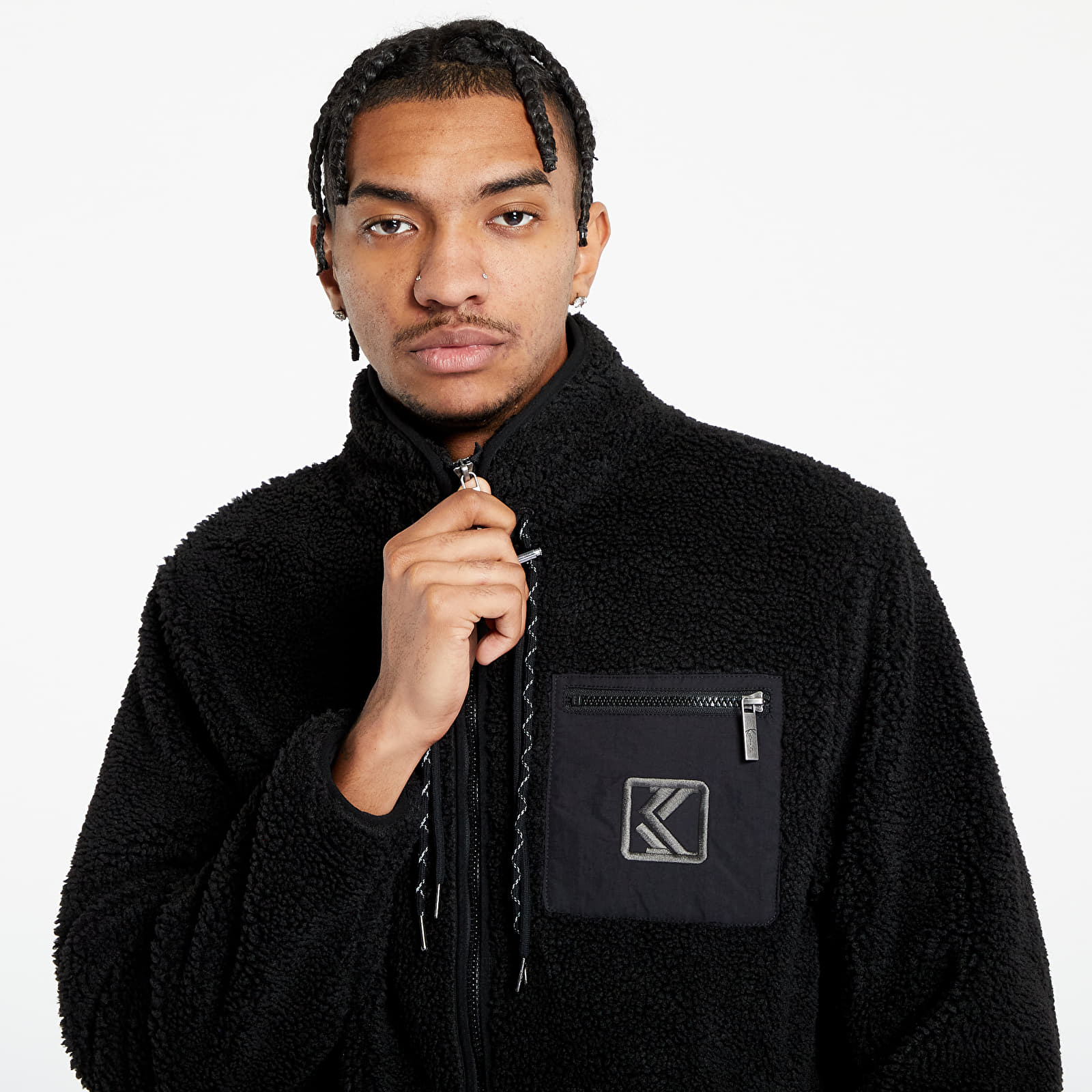Jacken Karl Kani OG Teddy Trackjacket Black