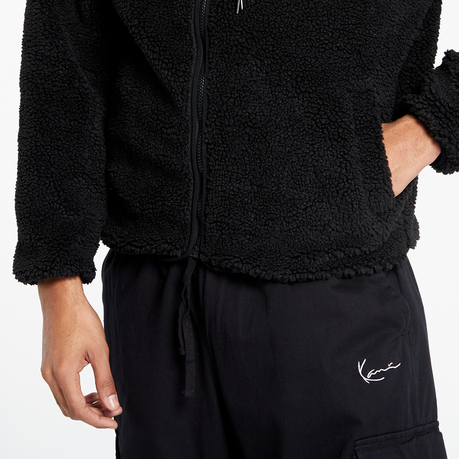 Jacken Karl Kani OG Teddy Trackjacket Black