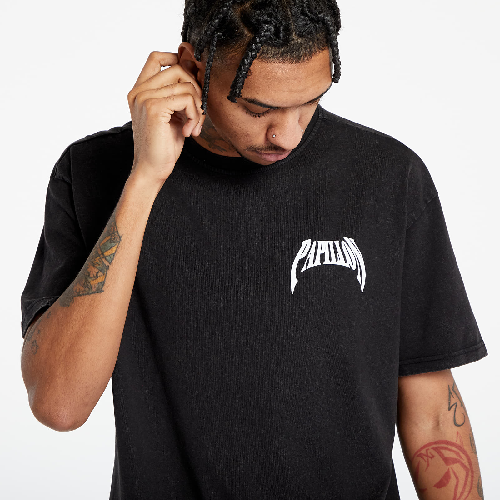 T-shirts Urban Classics Origami 2.0 Tee Acid Black