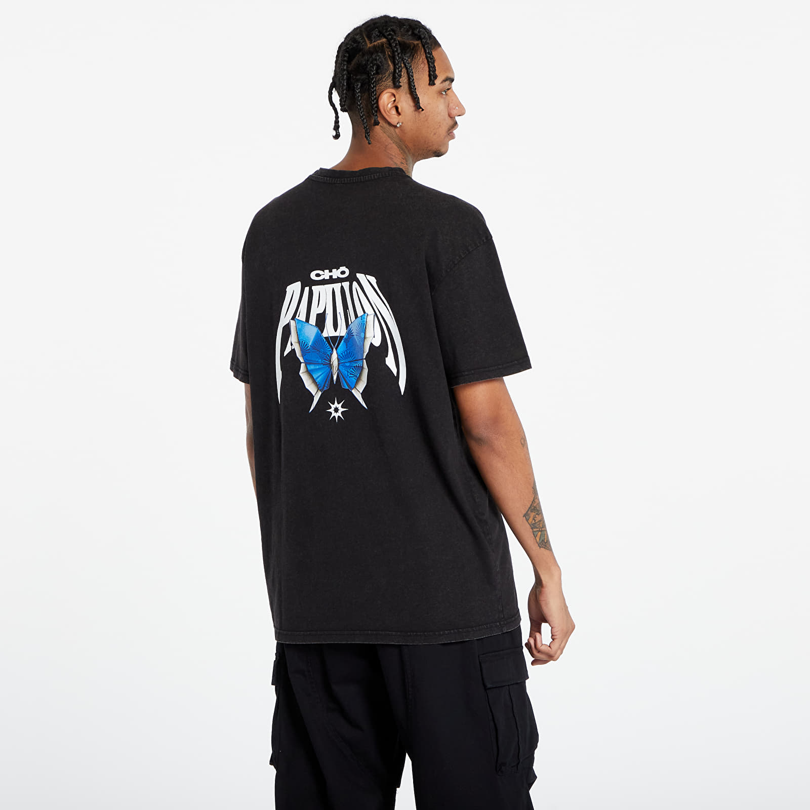 T-shirts Urban Classics Origami 2.0 Tee Acid Black