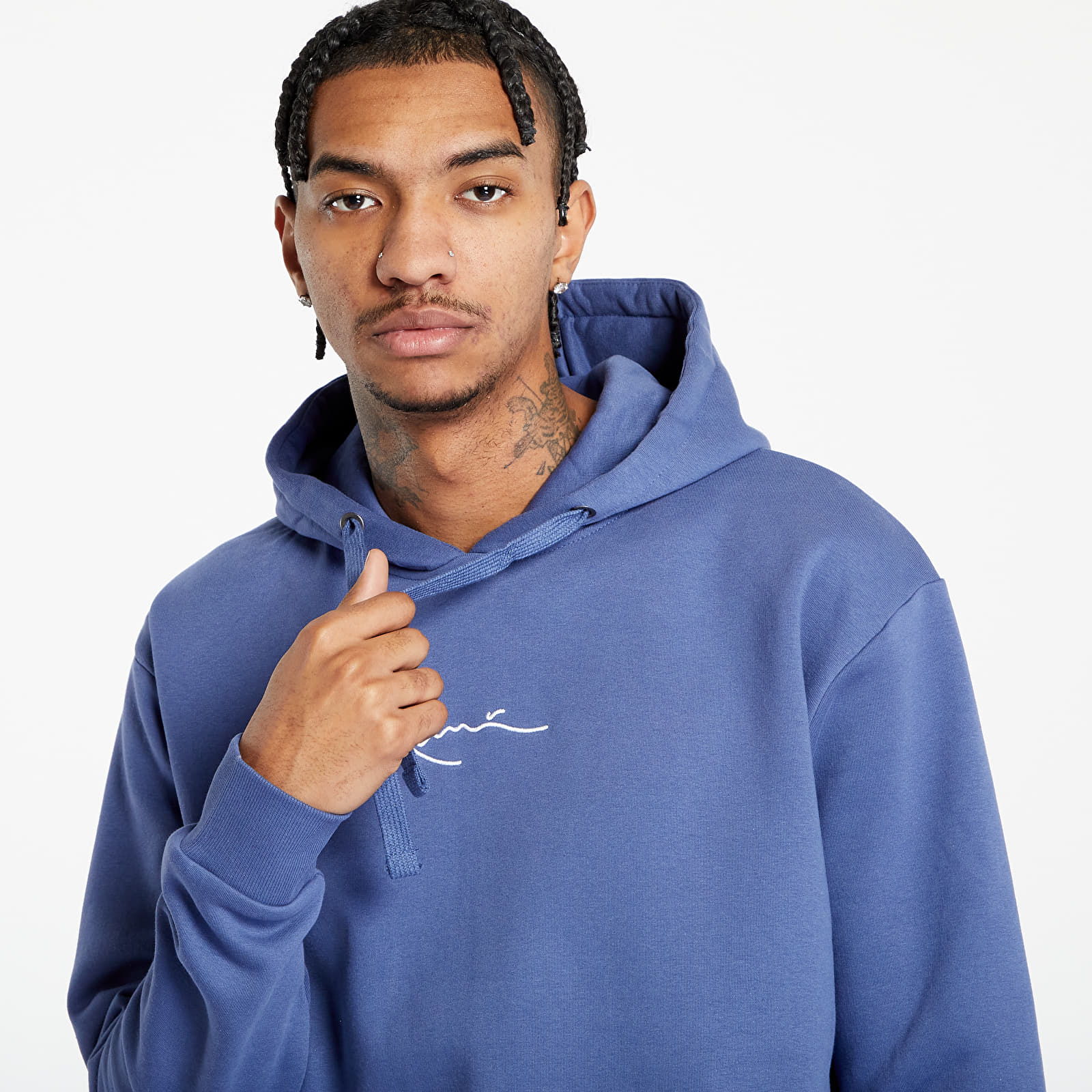 Sweaters Karl Kani Small Signature Essential Hoodie Dark Blue