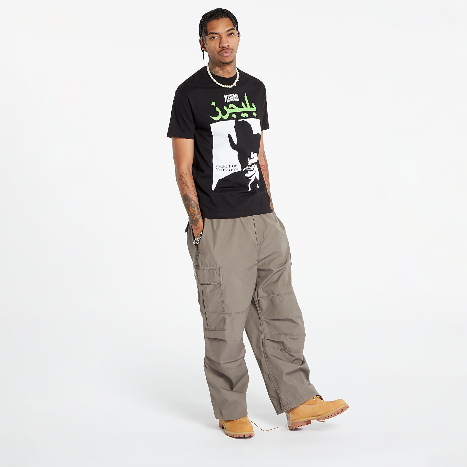 T-shirts PLEASURES Affection T-Shirt Black