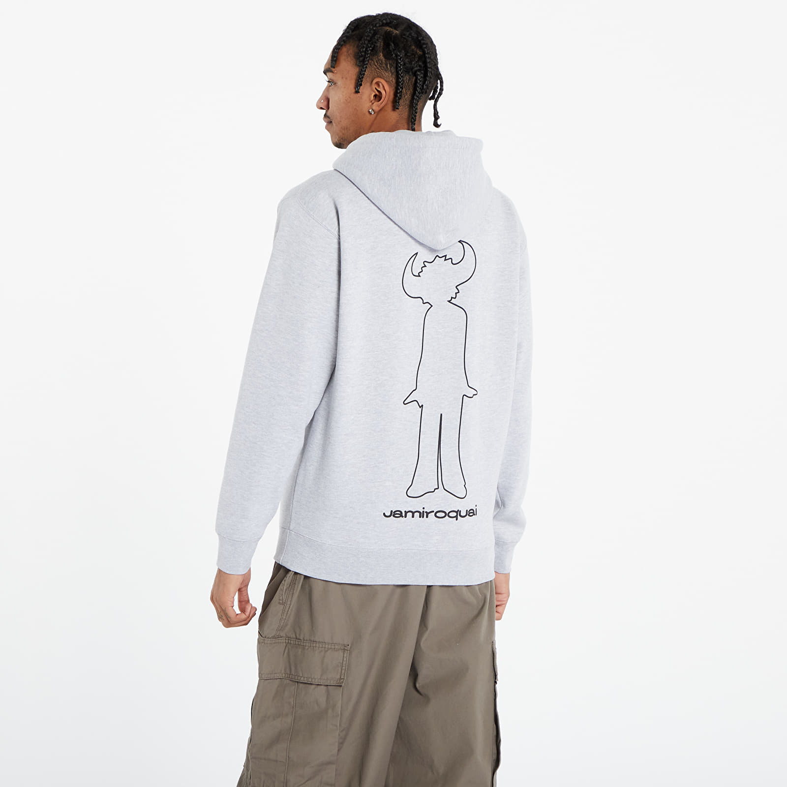 Hoodies and sweatshirts  PLEASURES x Jamiroquai High Times Zip Hooded Sweatshirt Heather Grey