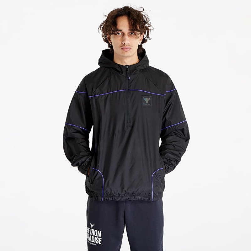 Vetrovka Under Armour Project Rock Anorak Jacket Black/ Pluto/ Black