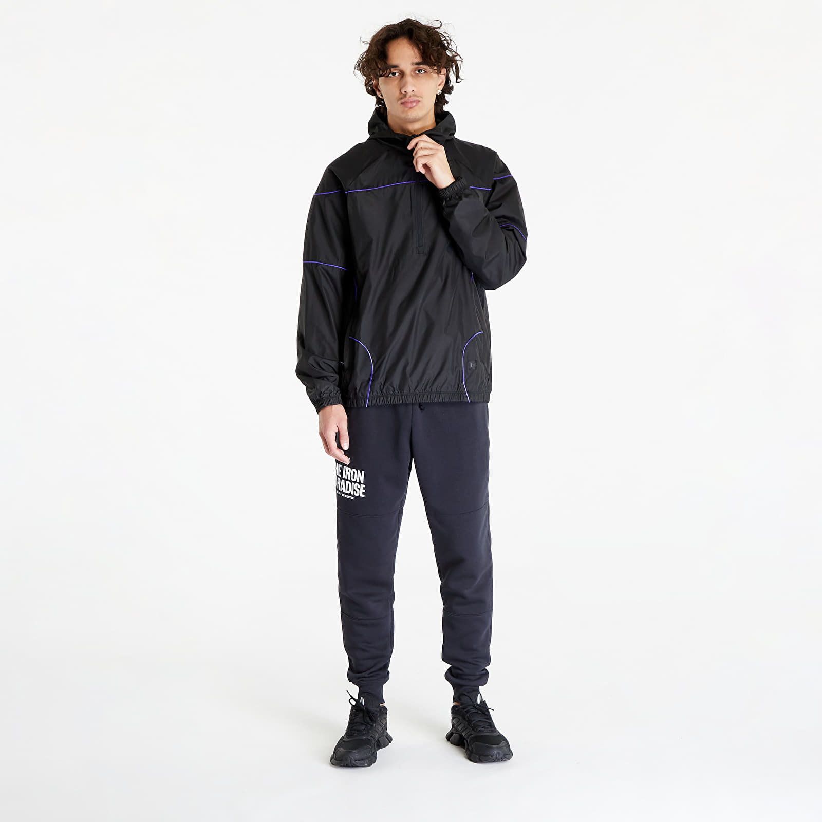 Vėtrungės Under Armour Project Rock Anorak Jacket Black/ Pluto/ Black