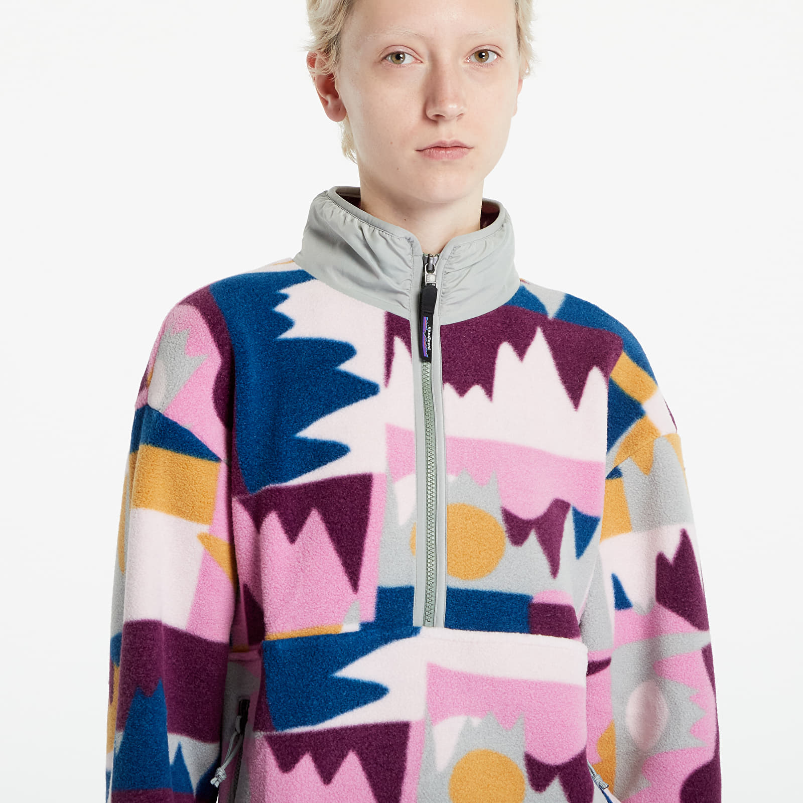 Sweatshirts Patagonia W s Synch Marsupial Frontera Marble Pink Queens